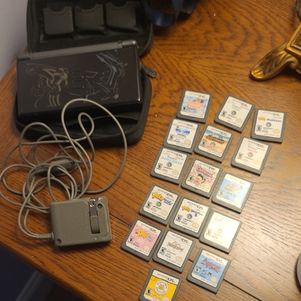 Nintendo DS Lite Pokemon Edition with 16 Games and Charger